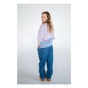 Repose AMS - Organik Pamuk Crop Sweat | Lila