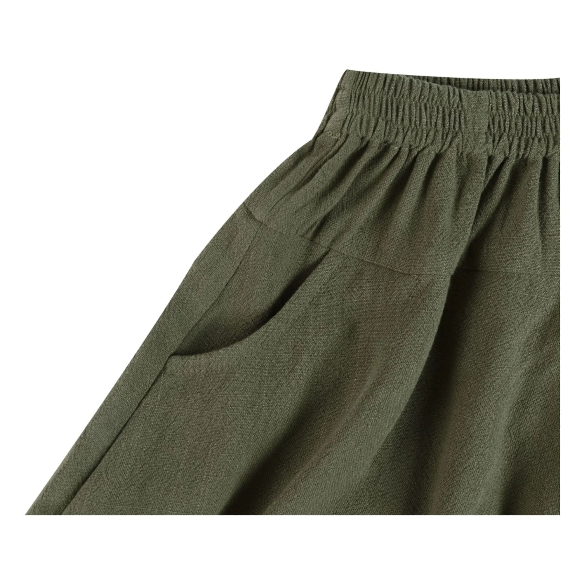 Donsje - Mazena Linen Shorts | Dark Khaki