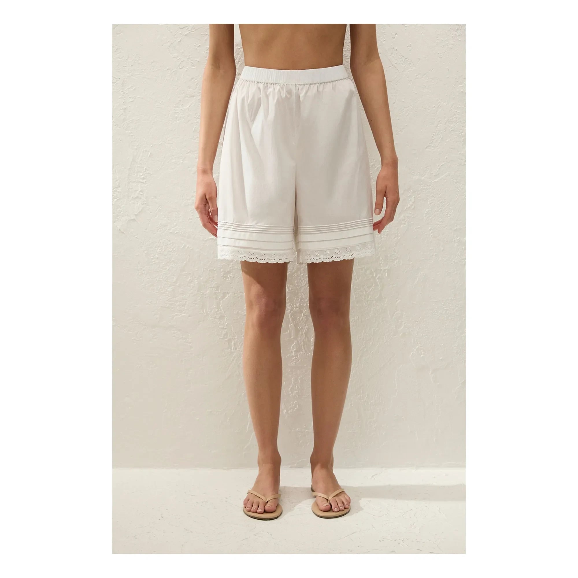 Faithfull the Brand - Filomena Cotton Shorts | White