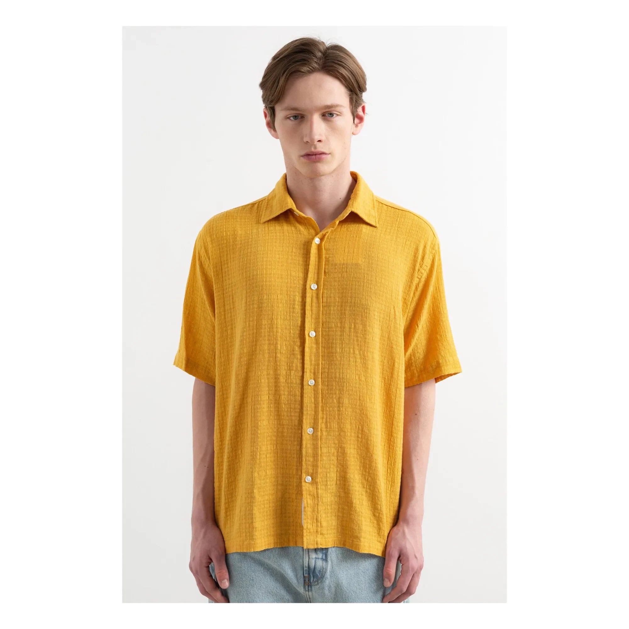 Edmmond Studios - Mustard Straw Land Short Sleeve Shirt