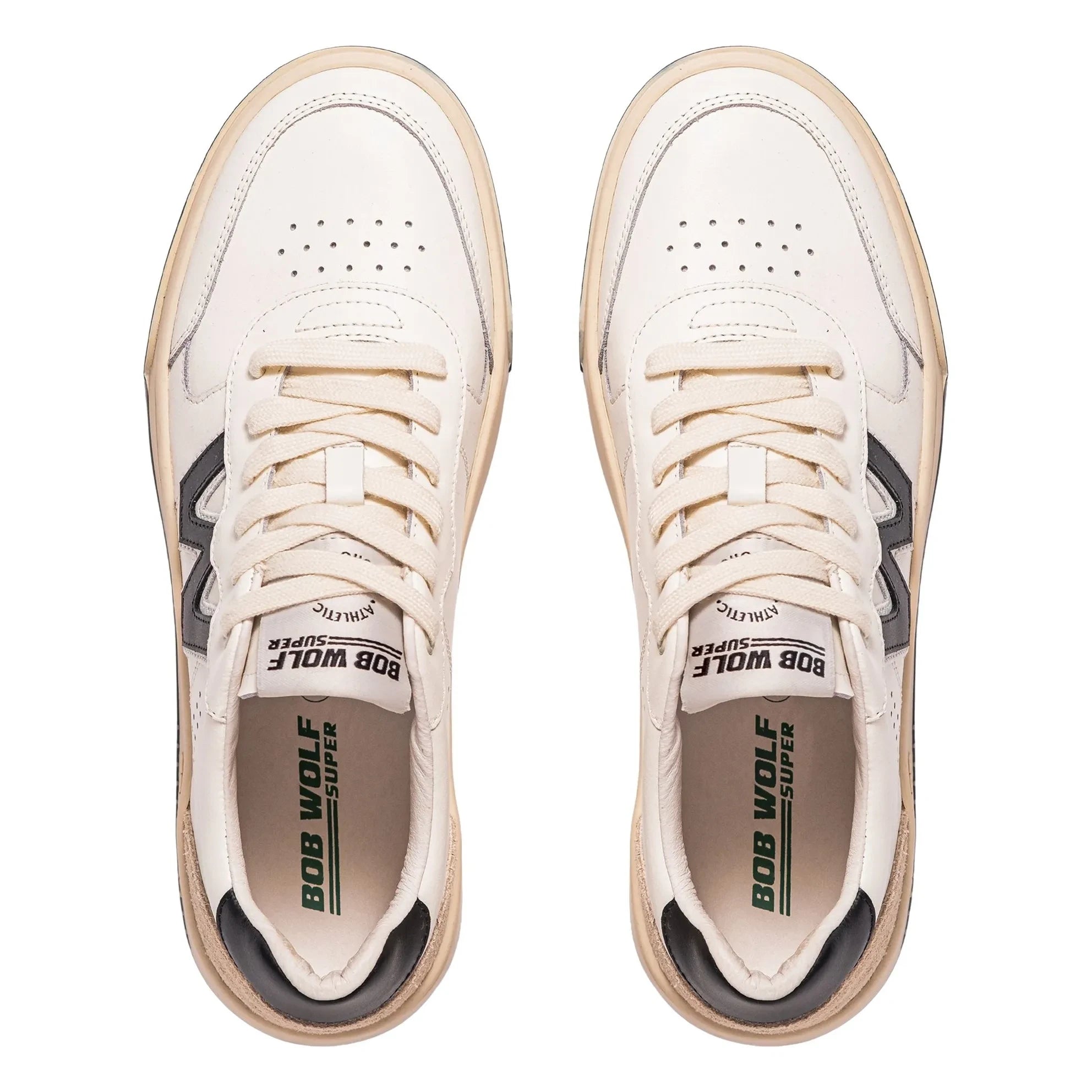 Bob Wolf - Legacy Leather and Suede Sneakers | Black