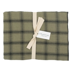 Le Monde Sauvage - Highlands Washed Linen Pillowcase | Khaki