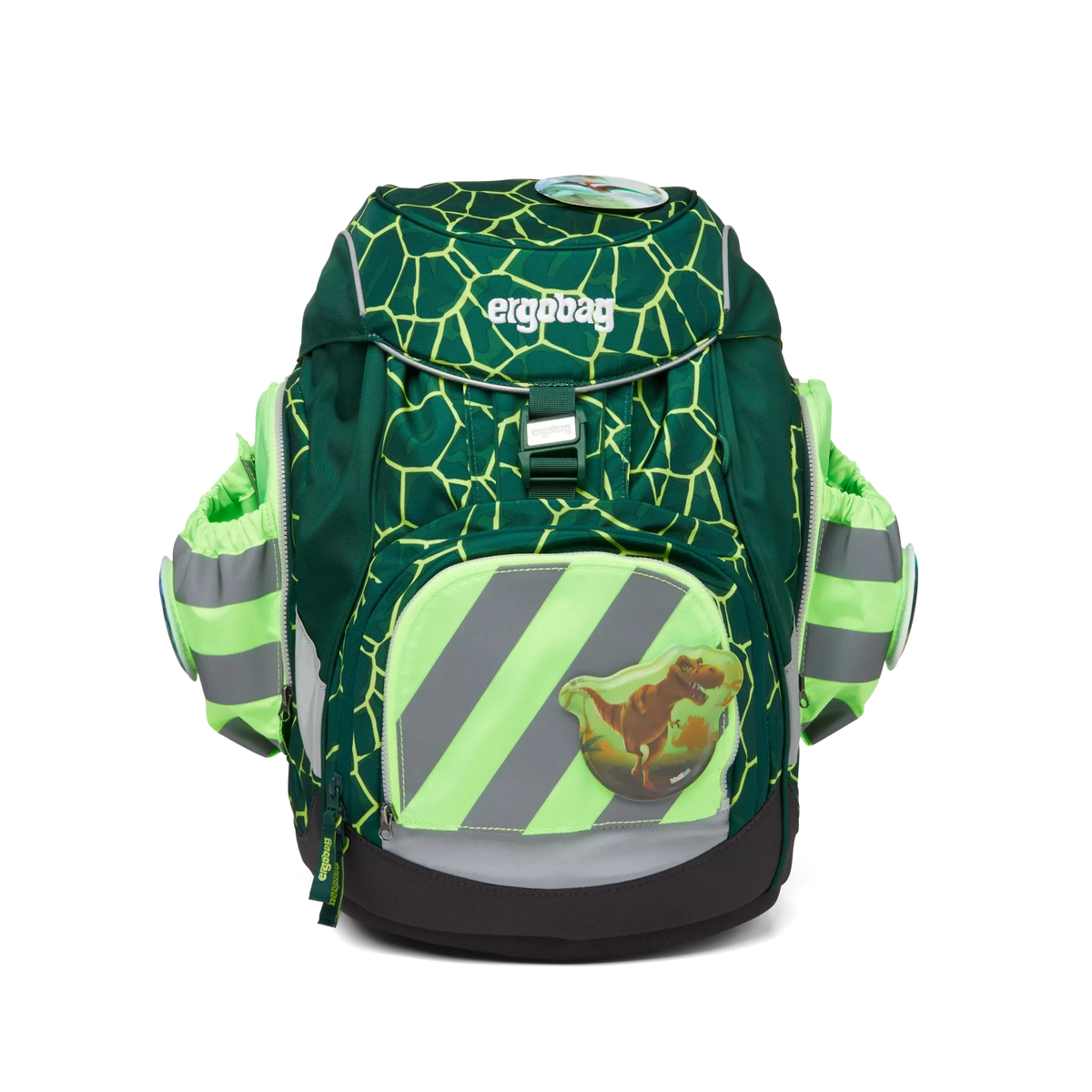 Ergobag - Side Pocket Fermuar Seti With Reflective Green