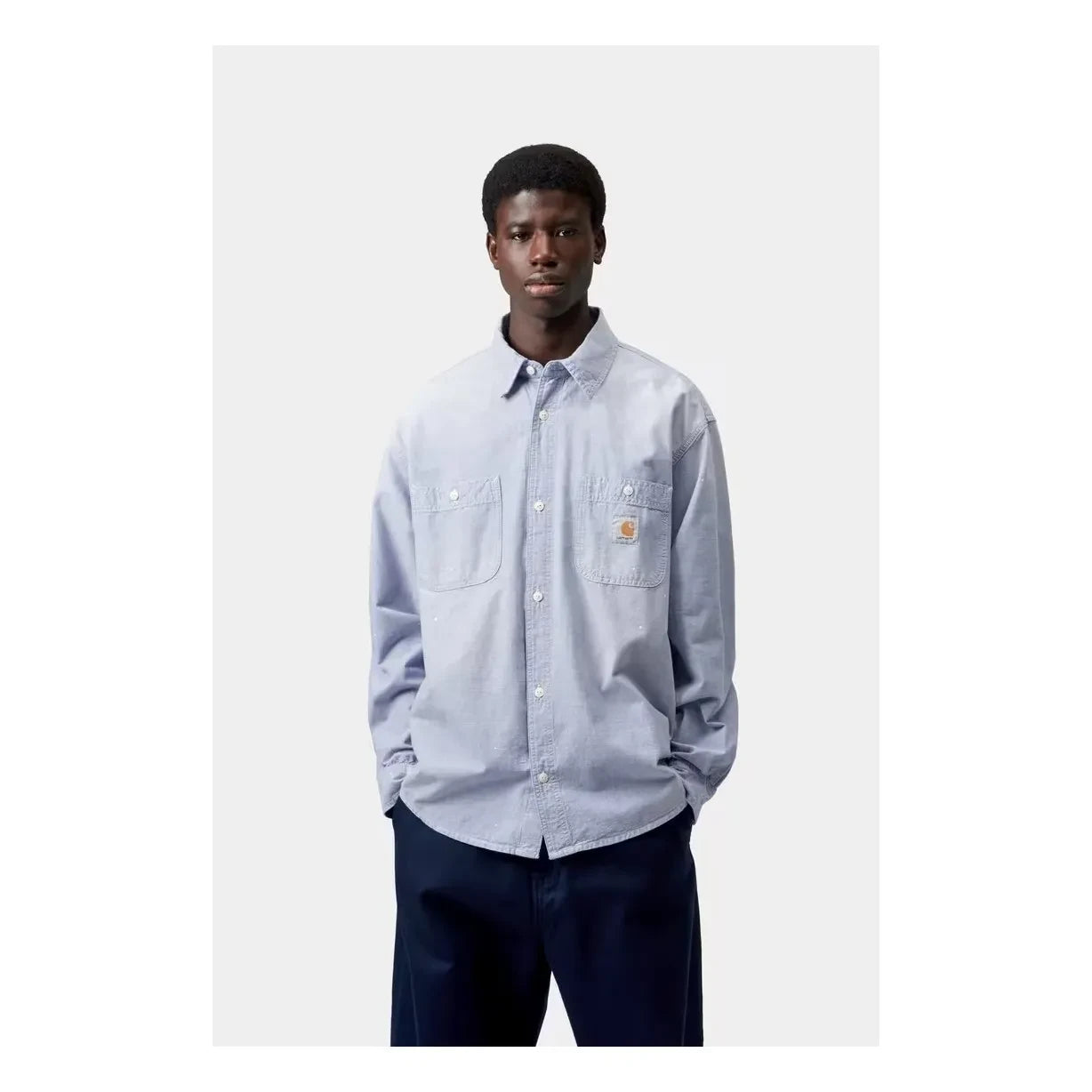 Carhartt WIP - Boyacı Chambray Pamuk Gömlek | Açık Mavi