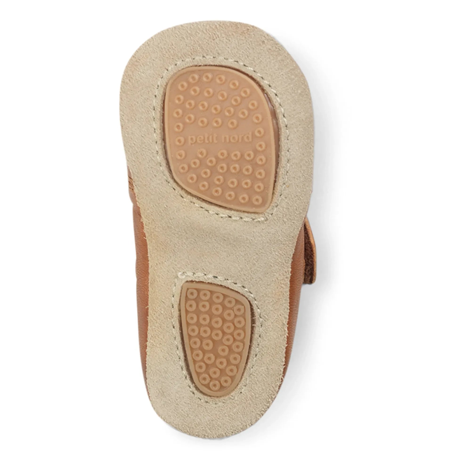 Petit Nord - Velcro Booties | Cognac