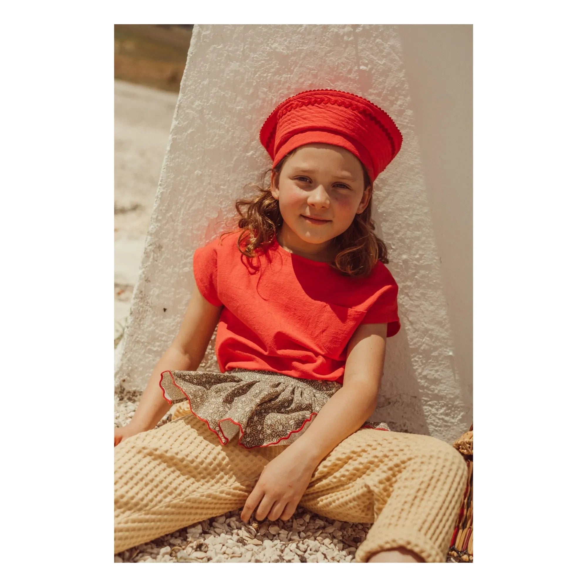 THE LiTTLE POETS - Carrotte Camões Waffle Pants | Mustard