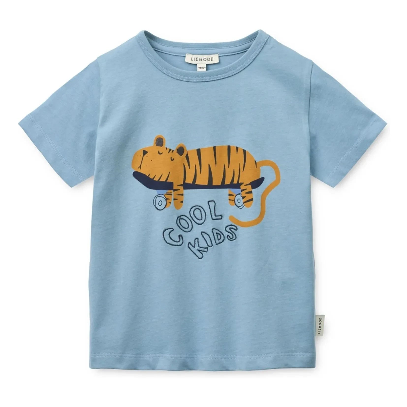 Liewood - Apia Tiger Organic Cotton T-Shirt | Blue