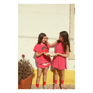 Piupiuchick - Organic Cotton Heart Dress Towel | Fuchsia