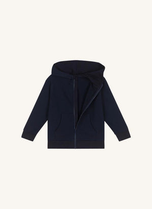 Petit Bateau - Logo Kapüşonlu Sweatshirt | Lacivert