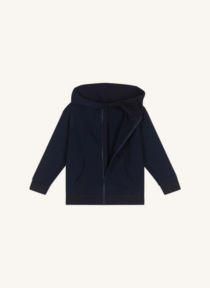 Petit Bateau - Logo Kapüşonlu Sweatshirt | Lacivert