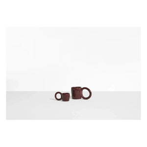 Petite Friture - Donut Espresso Cups, Pia Chevalier - Set of 2 | Burgundy