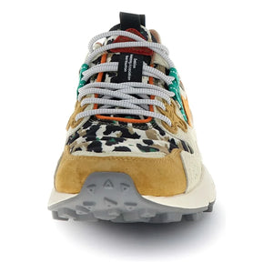 Flower Mountain - Yamano 3 Leopard Suede and Nylon Sneakers | Orange