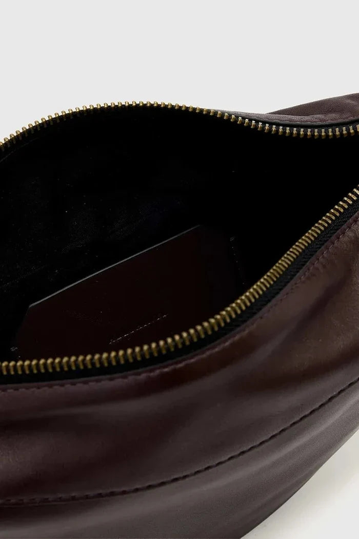 AllSaints kadın deri crossbody çanta