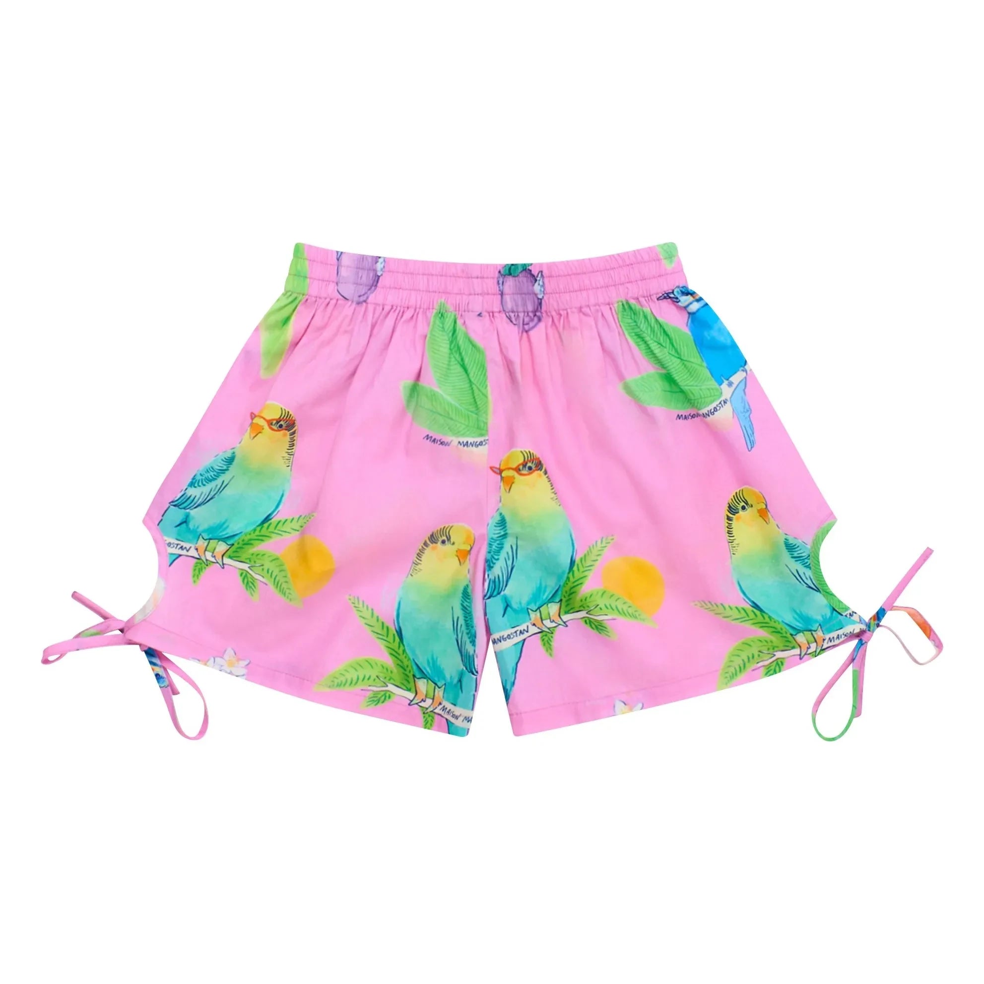 Maison Mangostan - Short Oiseaux | Pink