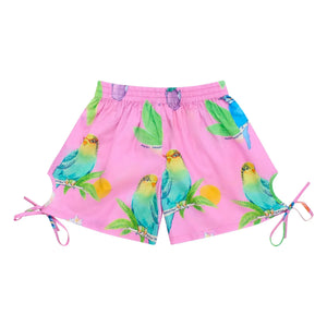 Maison Mangostan - Short Oiseaux | Pink