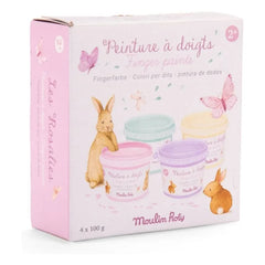 Moulin Roty - Pastel Finger Paints Les Rosalies