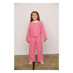 Mini Rodini - Organic Cotton Lace Pants | Pink