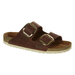 BIRKENSTOCK - Arizona Big Buckle Leather Sandals - Women's Collection | Cognac