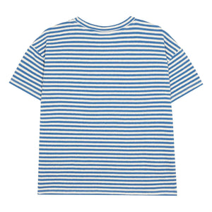 The Campamento - Oversized Striped T-Shirt | Blue