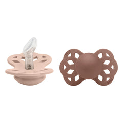 Bibs - Infinity Anatomical Pacifier Tips - 2-Pack | Terracotta