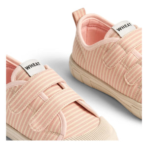 Wheat - Bobbie Striped Sneakers | Powder Pink