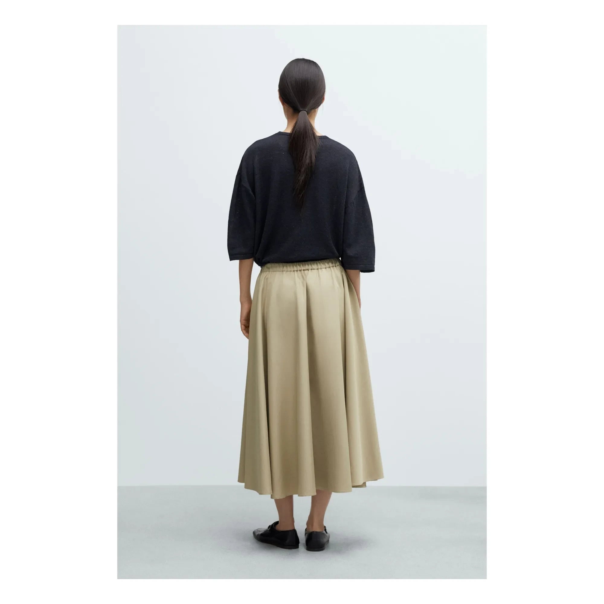 Cordera - Cotton Skirt | Camel