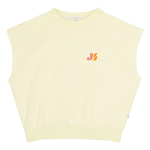 Jenest - Joey 21 organic cotton sleeveless sweatshirt | Pale yellow