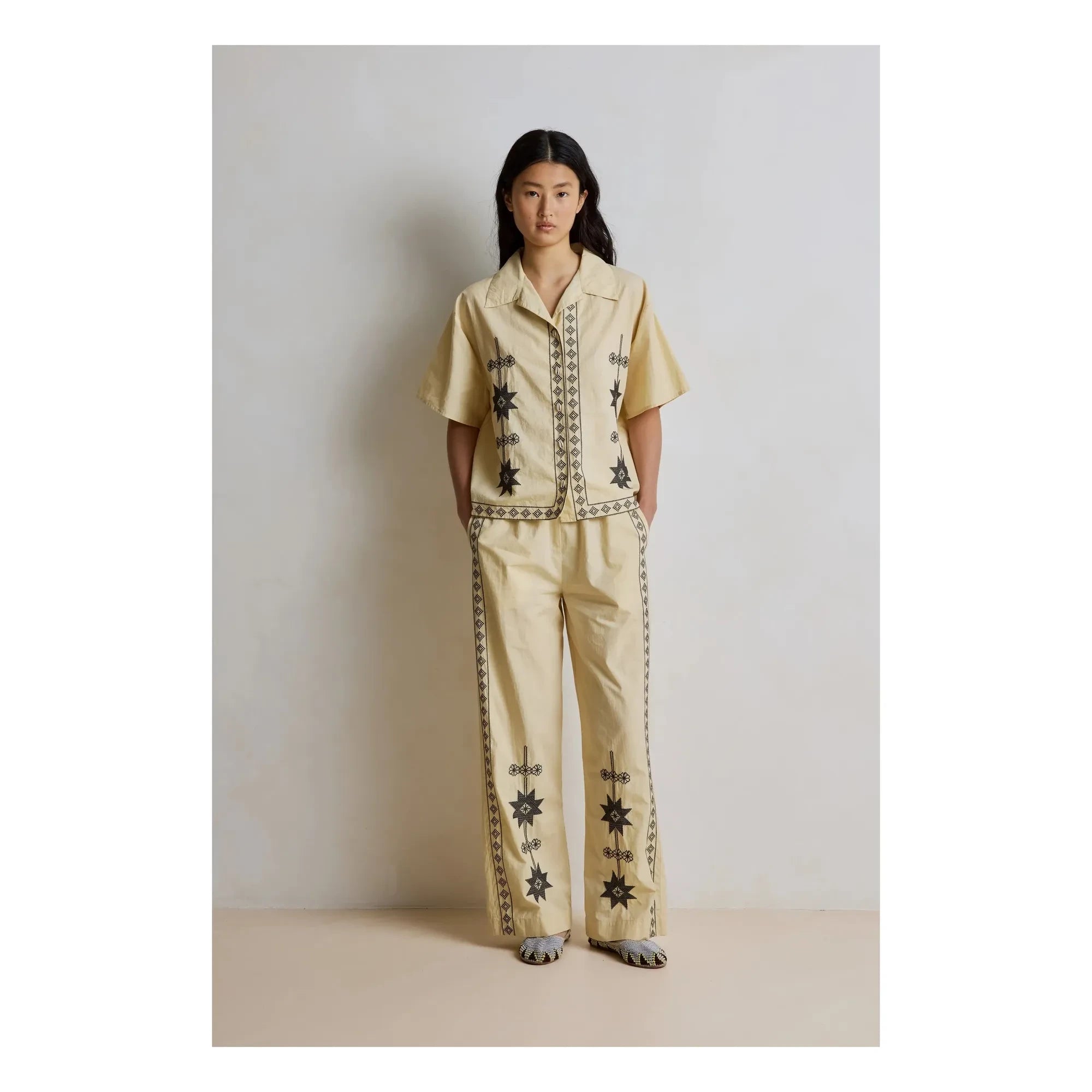 Hod - Poppy Cotton Pants | Champagne