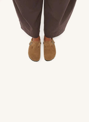 BIRKENSTOCK - Boston Süet Terlikler | Camel
