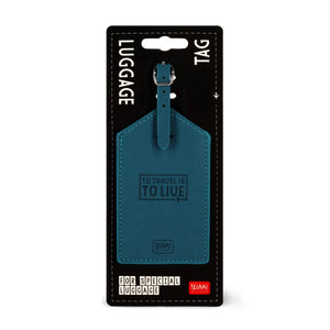 Legami - Petrol Blue Luggage Tag