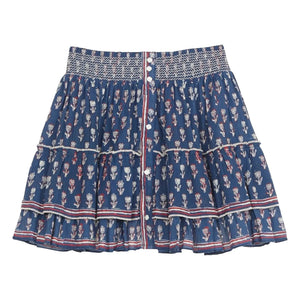 M.A.B.E. - Ari Cotton Skirt | Indigo