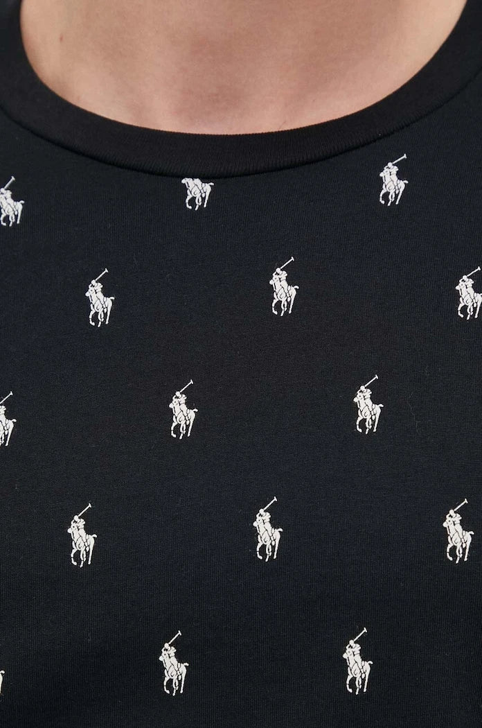 Kısa Kollu Pamuklu Pijama Üstü Polo Ralph Lauren