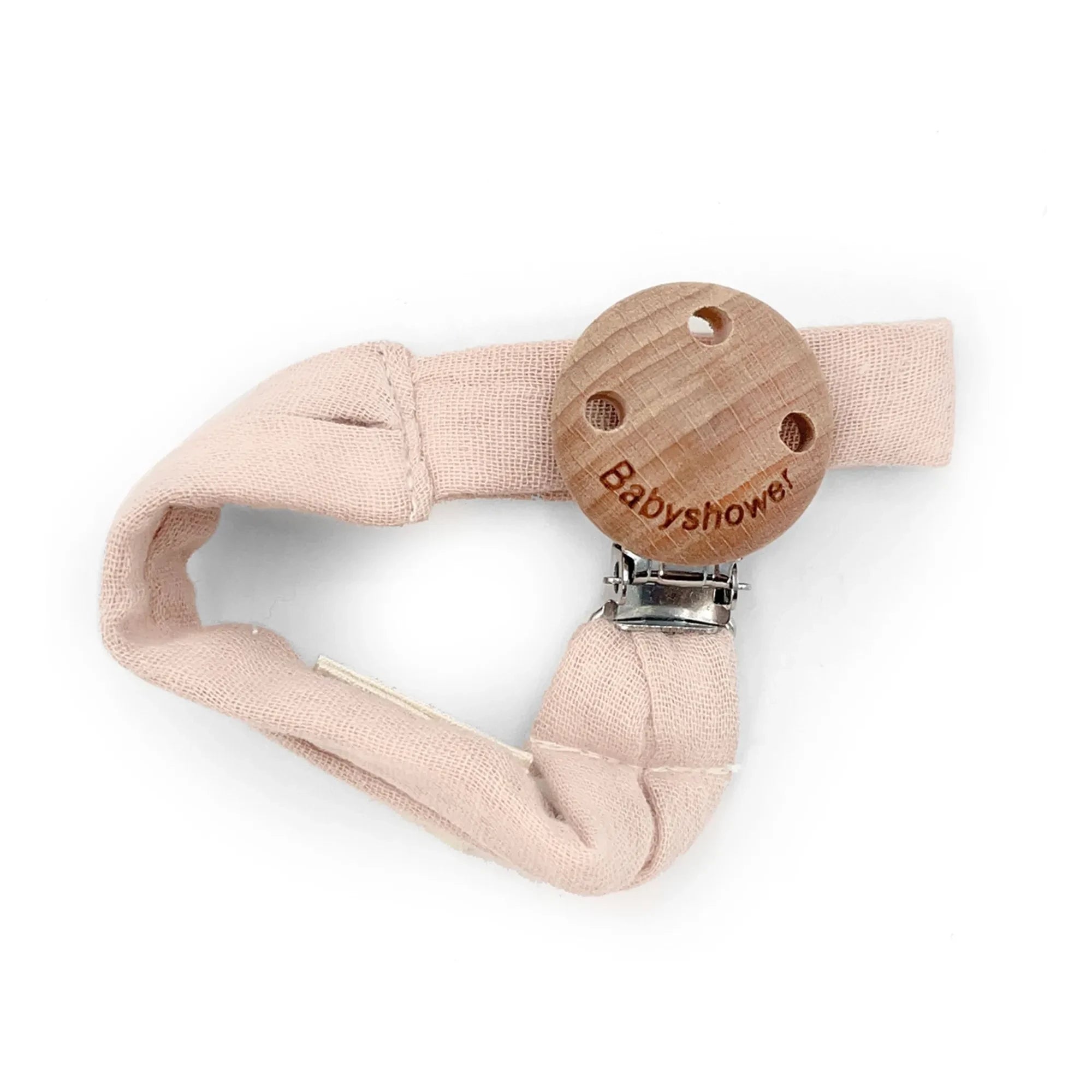 Babyshower - Pacifier Clip | Pale Pink