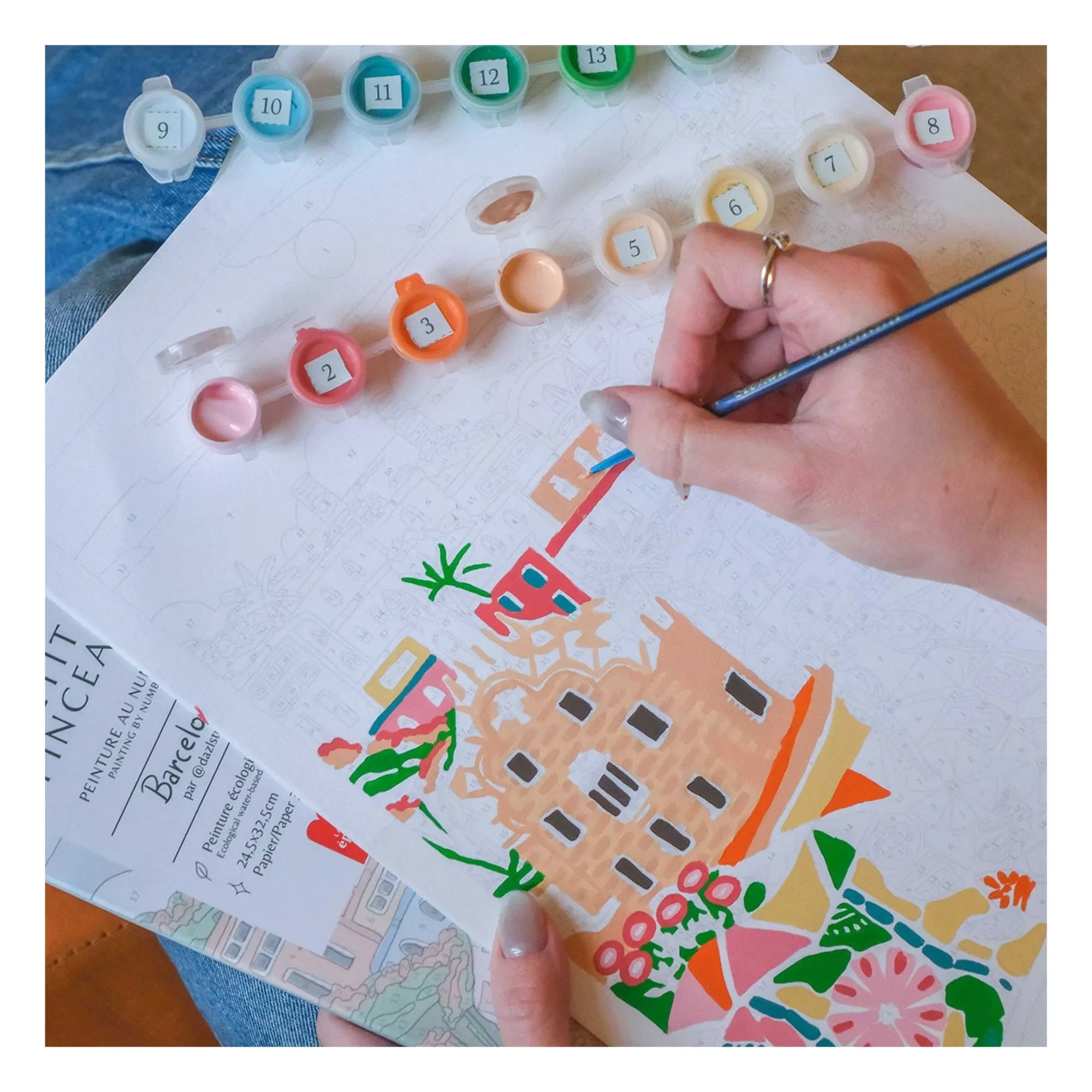 La Petite Épicerie - Dazlstudio Barcelona Number Coloring Kit