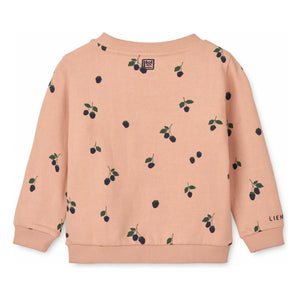 Liewood - Thora Berries Organik Pamuk Sweatshirt | Pembe
