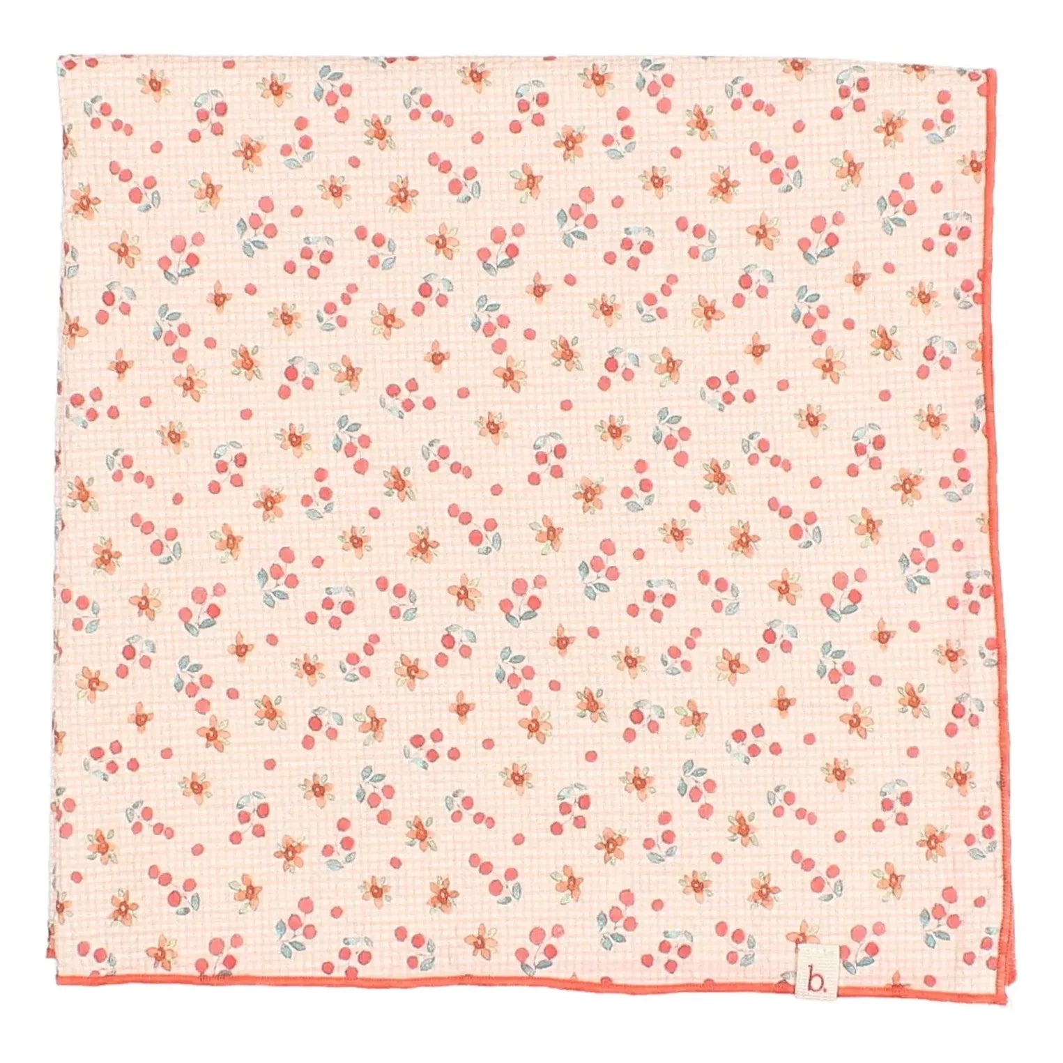 Búho - Seersucker Floral Bandana | Peach