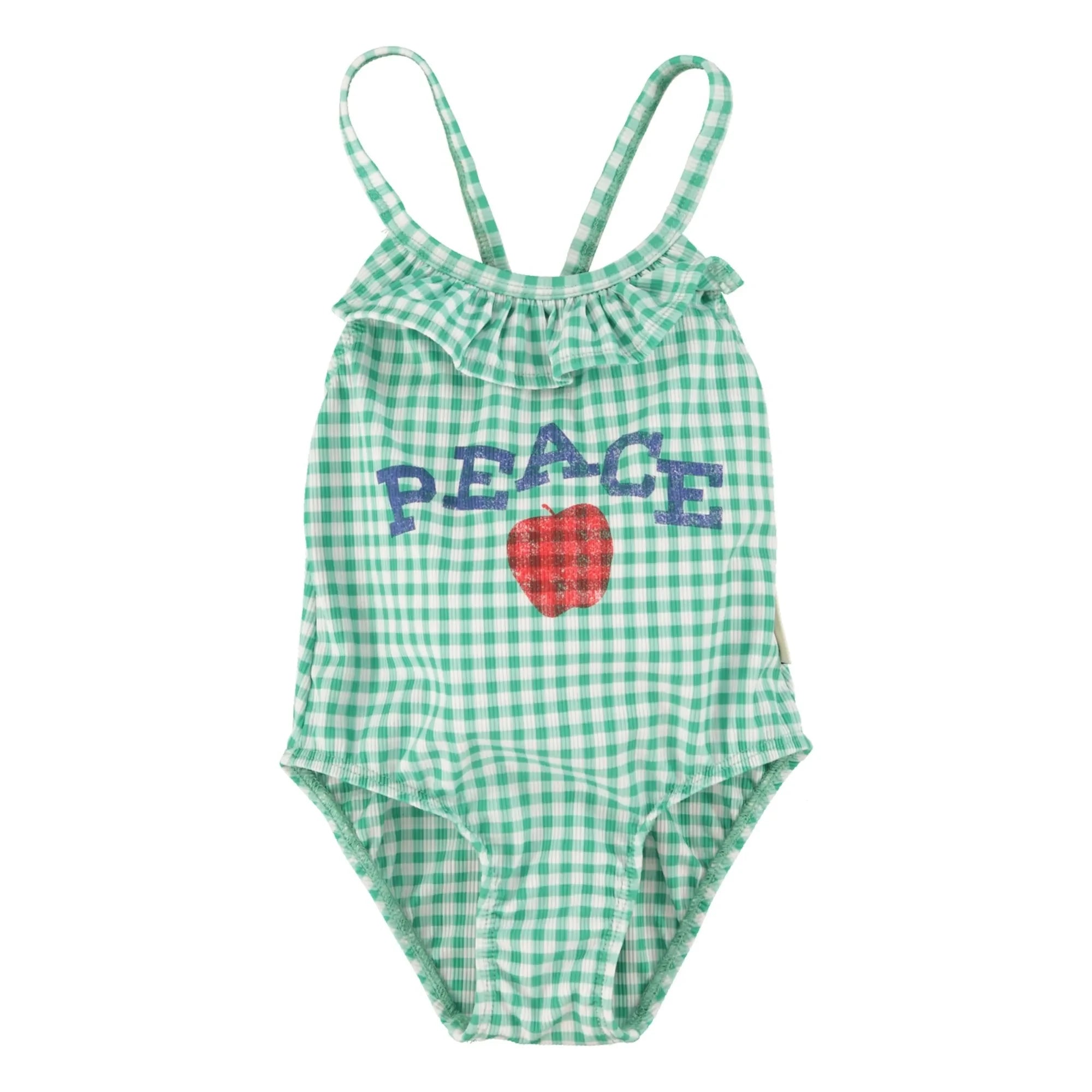 Piupiuchick - Peace Fibers Recycled Checkered Swimsuit | Green