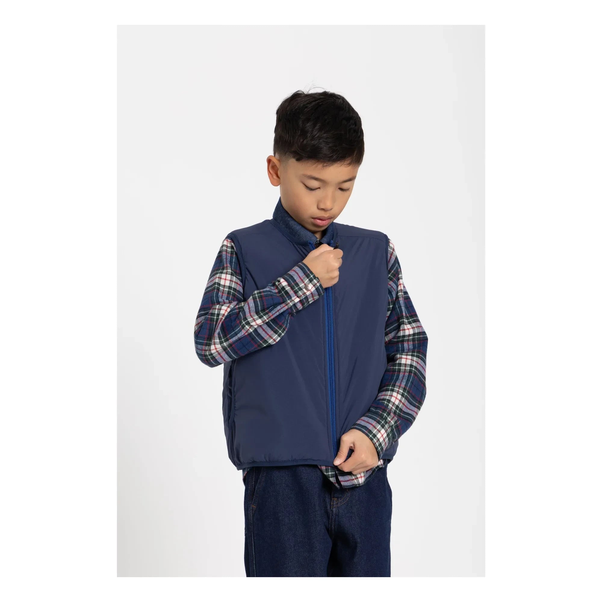 Finger in the Nose - Enara Checkered Shirt | Blue