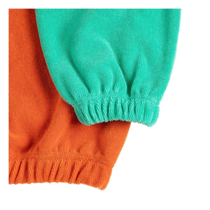 Bobo Choses - Color Block Organic Cotton Towel Sweatshirt | Orange