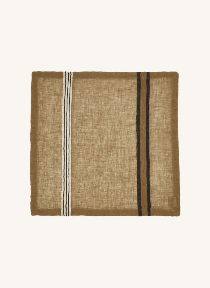Libeco - Striped Table Napkin | Beige
