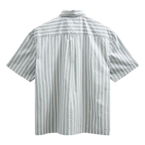 Anerkjendt - Akotto Striped Poplin Shirt | Light Blue
