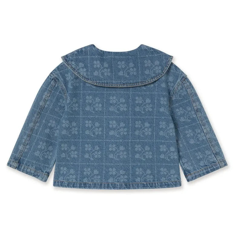 Tinycottons - Çiçek Desenli Denim Ceket | Oats