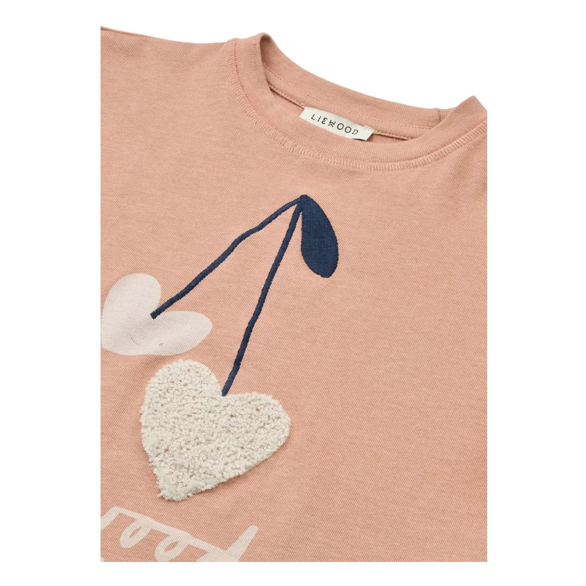 Liewood - Tyler Hearts Organic Cotton T-Shirt | Pink