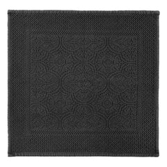 Haomy - Kymi Cotton Bath Mat | Black