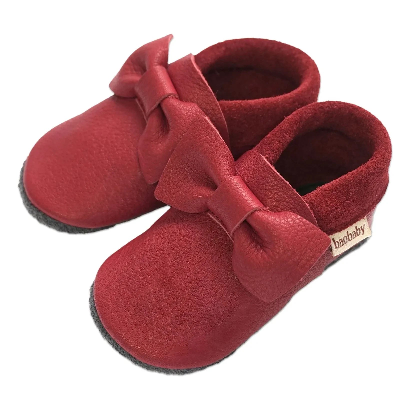 Baobaby - Knot Slippers | Cherry red