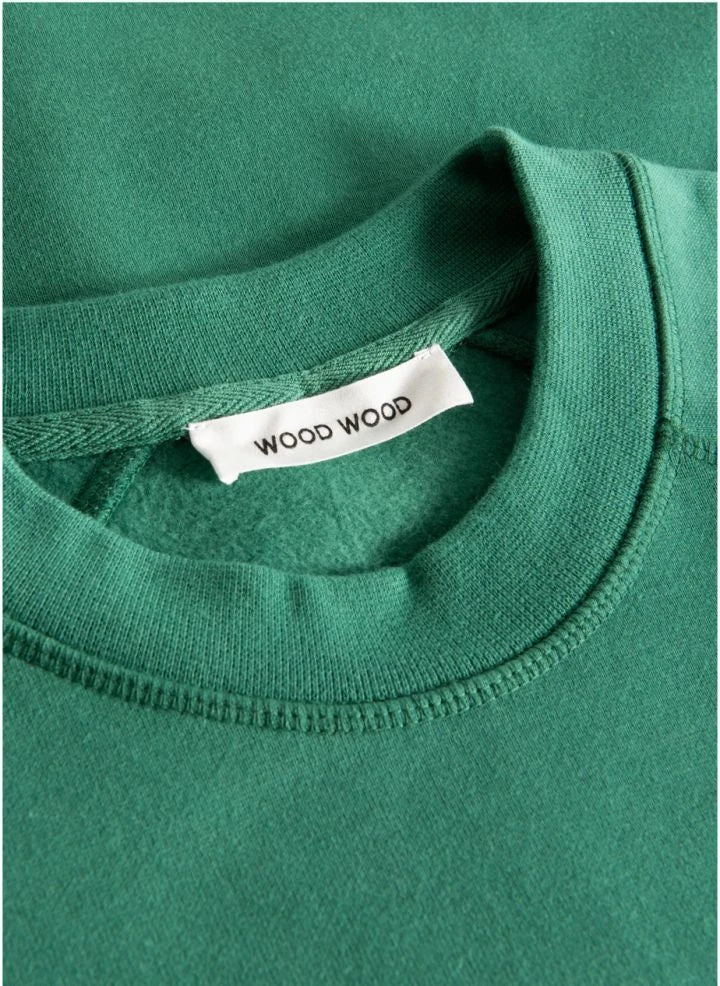 Wood Wood - Hester Organic Cotton Sweatshirt | Dark Green