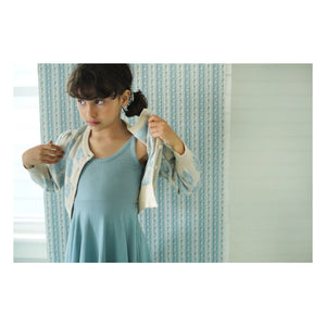 Soor Ploom - Organic Cotton Floral Pink Cardigan | Cream