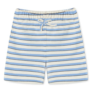 Fliink - Alvin Striped Organic Cotton Shorts | Light Blue