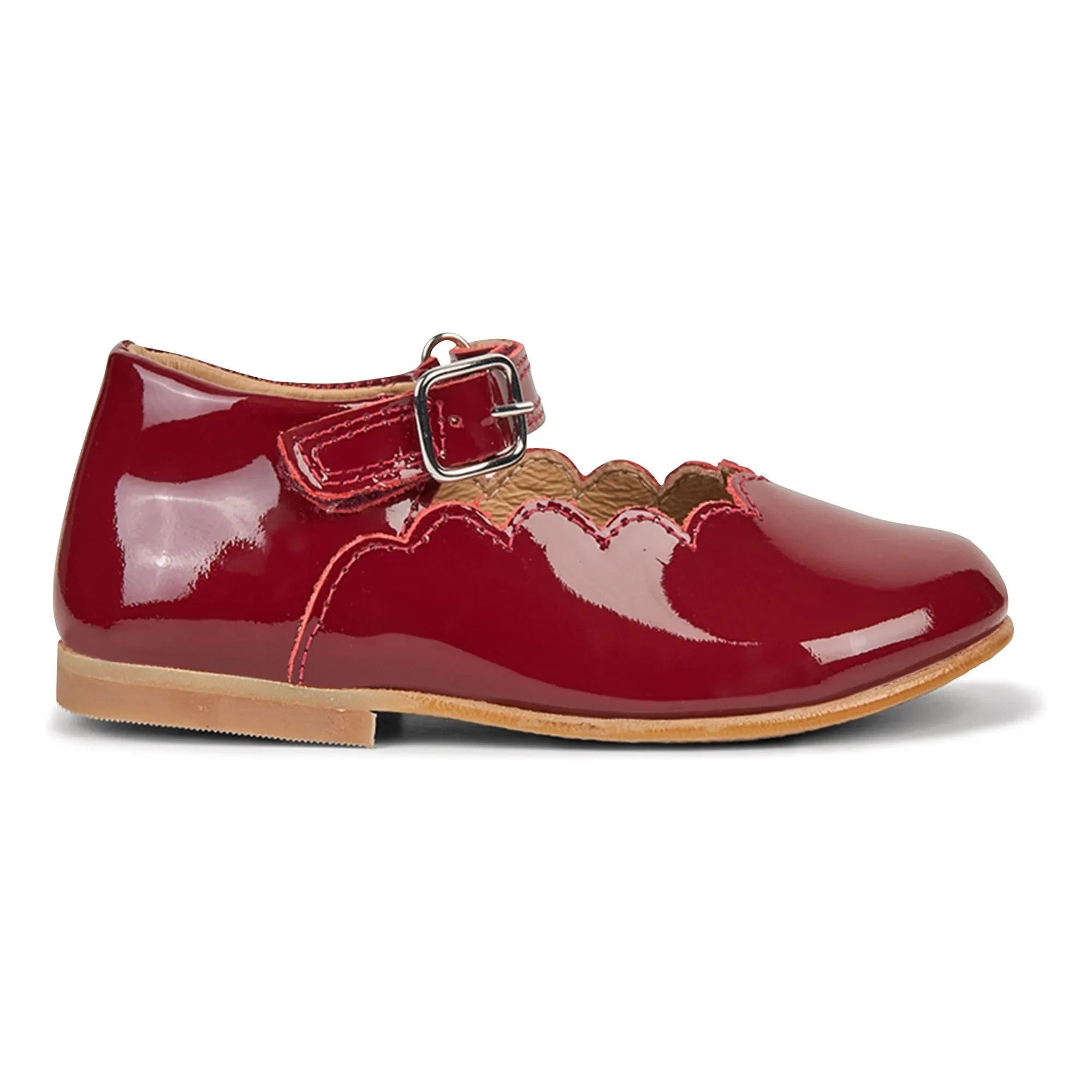 Petit Nord - Cinnamon red | Scallop Mary Jane ballerina
