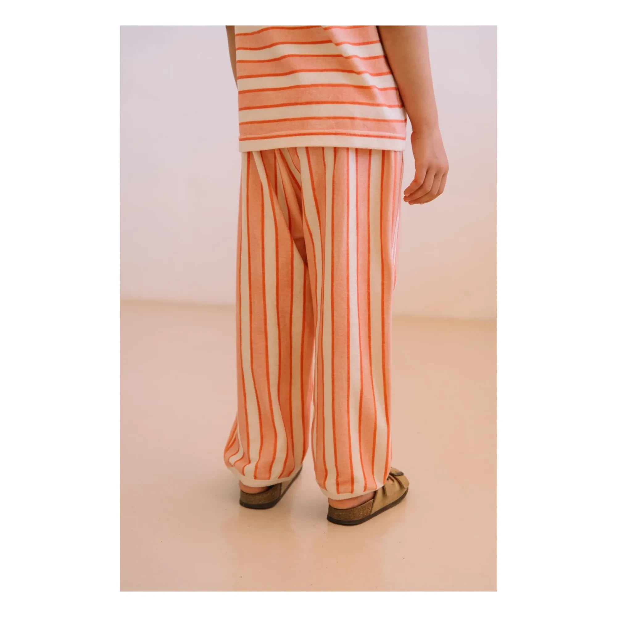 Studio Bohème - Porgy Striped Organic Cotton Pants | Pink